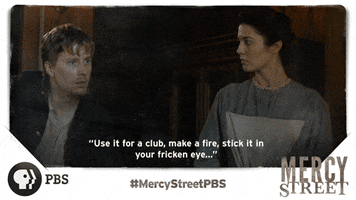 angry uh oh GIF by Mercy Street PBS