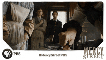 uh oh fainting GIF by Mercy Street PBS