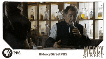 drink up civil war GIF by Mercy Street PBS