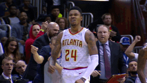excited kent bazemore GIF by NBA