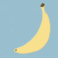 Pastel Banana GIF by Katy Wang