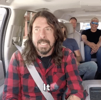 James Corden GIF by Foo Fighters