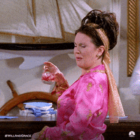 Megan Mullally Reaction GIF by Will & Grace