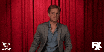 aya cash jimmy GIF by You're The Worst