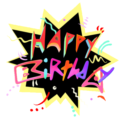 Celebrate Happy Birthday Sticker by V5MT