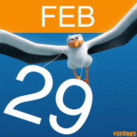 Leap Year Animation GIF by STORKS