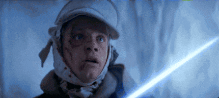 scared luke skywalker GIF by Star Wars