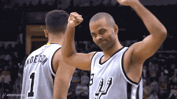 Flexing Tony Parker GIF by San Antonio Spurs
