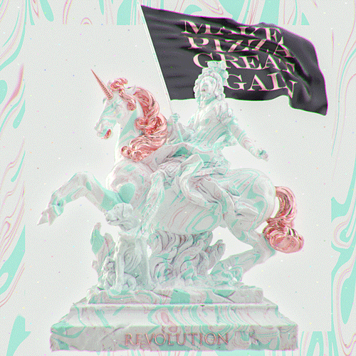 gifmk7 loop unicorn c4d sculpture GIF