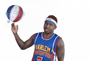 Basketball Shrug GIF by Harlem Globetrotters