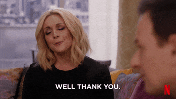 jacqueline white thank you GIF by Unbreakable Kimmy Schmidt