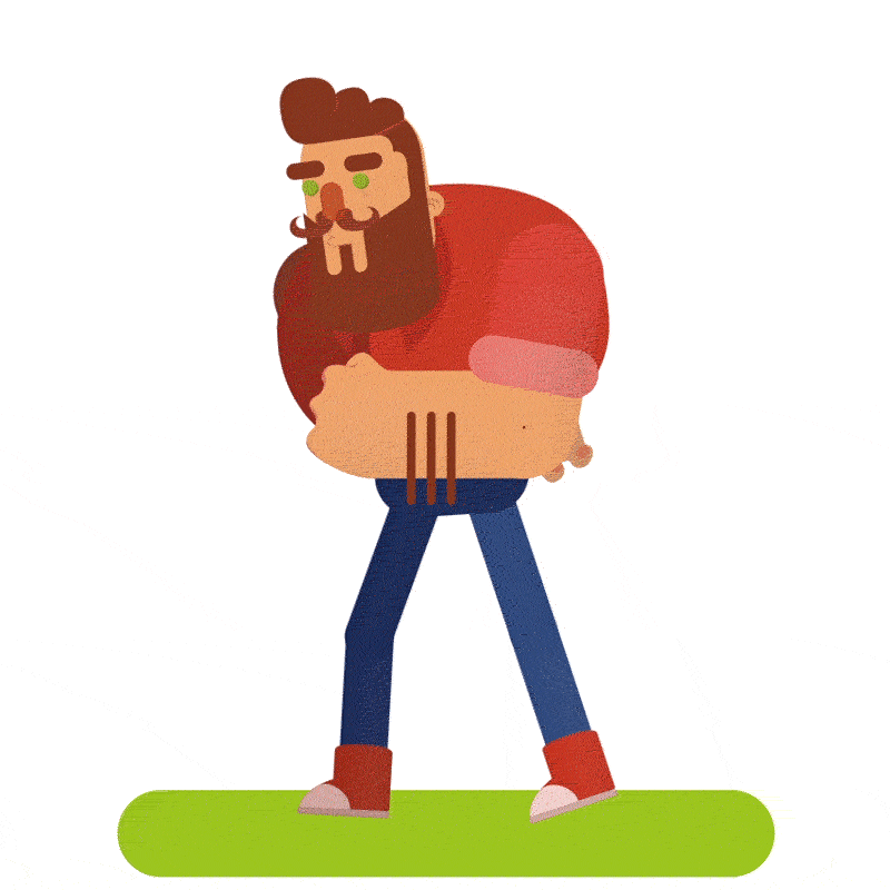 soyvanden illustration ai walking guy GIF