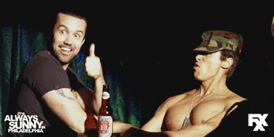 excited always sunny GIF by It's Always Sunny in Philadelphia