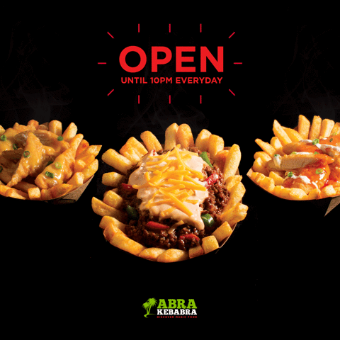 Abrakebabra food magic ireland fries GIF