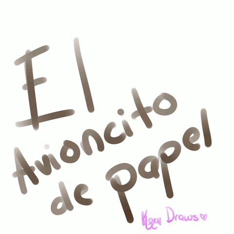 Kary_Draws avioncito de palel GIF