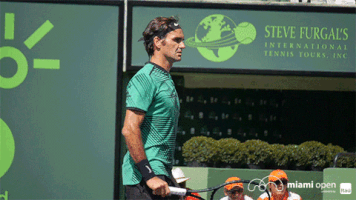 roger federer yes GIF by Miami Open