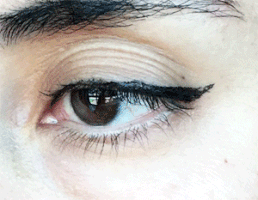 crappycandle makeup eyeliner time lapse liquid eyeliner GIF