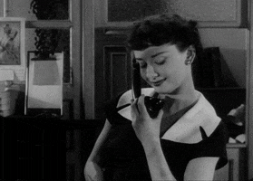 Audrey Hepburn Telephone GIF by Fandor
