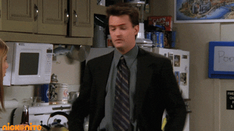 Chandler Bing Happy Dance GIF by Nick At Nite