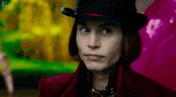 fruitbatheaven johnny depp willy wonka charlie and the chocolate factory chocolate river GIF