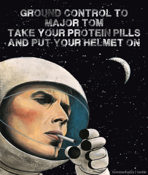 simonleser david bowie lift off space oddity major tom GIF