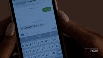 Ariana Grande Texting GIF by ScreamQueens