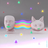 Cat Art GIF by renderfruit