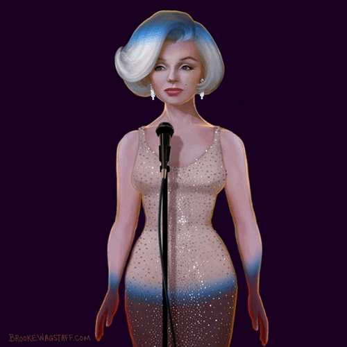 Marilyn Monroe Animation GIF by Brooke Wagstaff