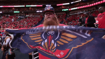 screaming new orleans pelicans GIF by NBA