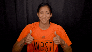 candace parker thumbs up GIF by WNBA