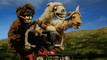 animation driving GIF by Shaun the Sheep