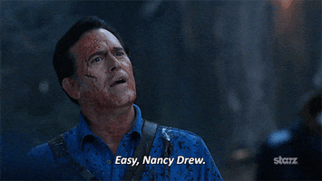 calm down bruce campbell GIF by Ash vs Evil Dead