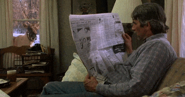 Newspaper Reindeer GIF by MGM Christmas