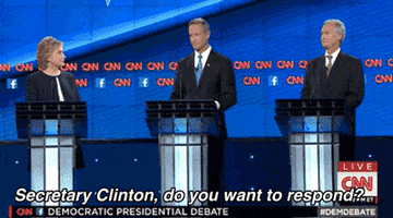 Hillary Clinton Debate GIF