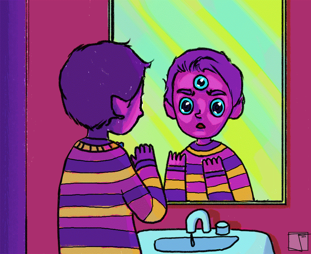Third Eye Mirror GIF by Phazed