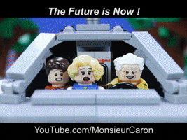 monsieurcaron lego stop motion back to the future bttf GIF