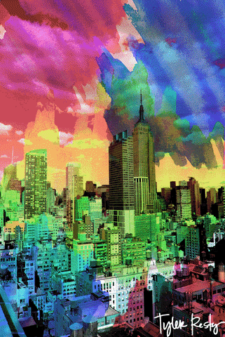 new york rainbow GIF by Tyler Resty