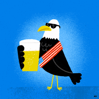 Independence Day Beer GIF by Mauro Gatti