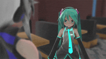 whycantiusethese hatsune miku middle finger GIF