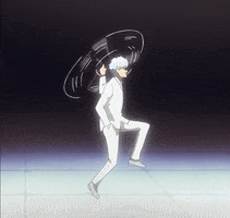 cecikoo dance jump walk gintama GIF