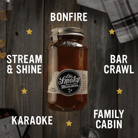 camping spin the bottle GIF by Ole Smoky Distillery