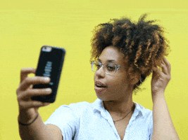 Selfie Curly Hair GIF by Originals