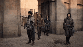 the musketeers making an entrance GIF by BBC First Australia