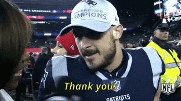 New England Patriots Thank You GIF by NFL