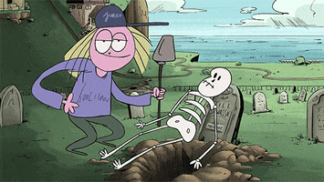 fly skeleton GIF by Cartoon Hangover