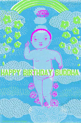 teresavillegas we are all one happy birthday buddha baby buddha GIF