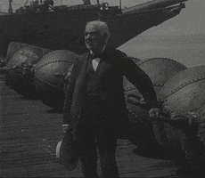 thomas edison vintage GIF by US National Archives