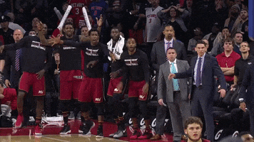 Hold Em Up Miami Heat GIF by NBA