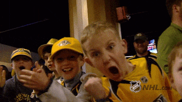 nashville predators cheering GIF by NHL