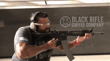 fun shooting GIF by Black Rifle Coffee Company